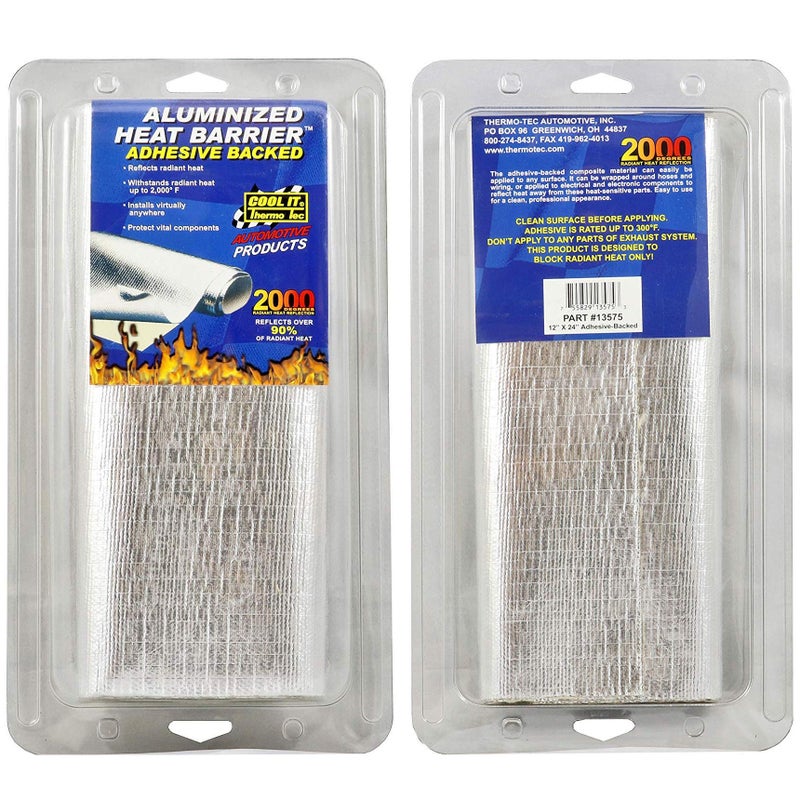 THERMO TEC حاجز حرارة ألمنيوم مع لاصق من ثيرمو-تيك 13575، 12" × 48" (2 ورقة 24") - Image 3